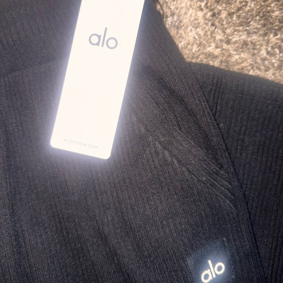 ALO ribbed wide leg muse pants - Picture 6 of 6